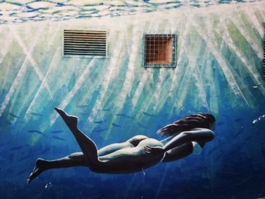 Fotografia intitulada "Mermaid" por Artbuzzy, Obras de arte originais, Fotografia digital