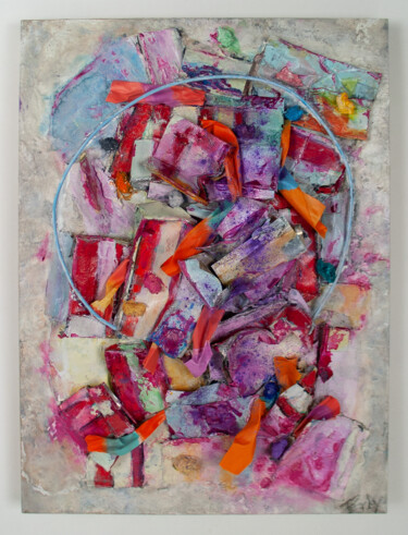 Collages titled "Talisman" by Don Perley, Original Artwork, Collages Mounted on Wood Panel