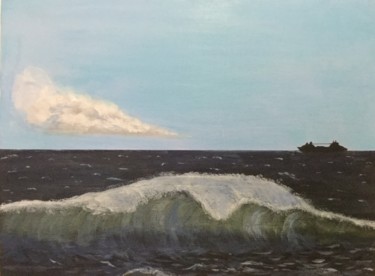 Peinture intitulée "Seascape" par Pete Lord, Œuvre d'art originale, Acrylique