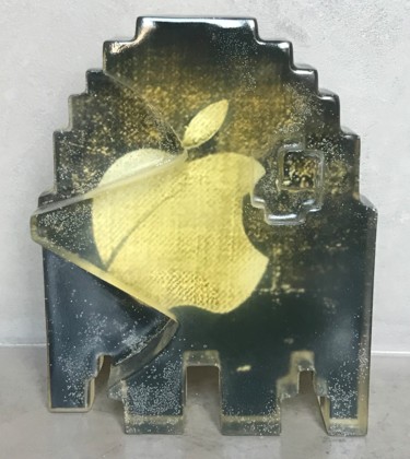 Escultura titulada "Sparkling Apple - S…" por Artcadebites, Obra de arte original, Resina