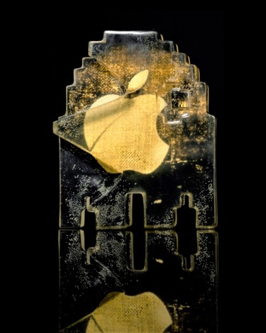 Sparkling Apple Color - Score 001. Signed & Numbered. Printmaking titled "Sparkling Apple Col…" by Artcadebites, Original Art, Digital Print