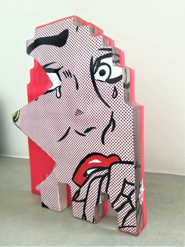 雕塑 标题为“Pop Blonde - Score…” 由Artcadebites, 原创艺术品, 树脂
