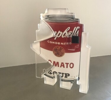 Escultura intitulada "Pop Tomato - Score…" por Artcadebites, Obras de arte originais, Resina