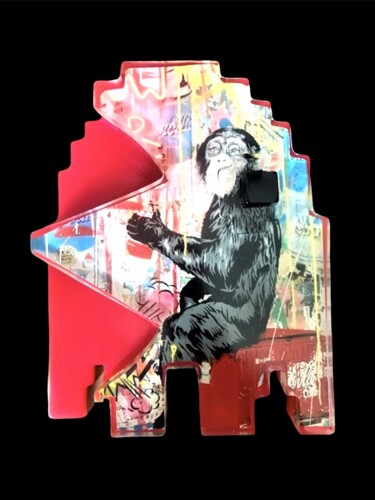 Incisioni, stampe intitolato "Art-cade Bites Monk…" da Artcadebites, Opera d'arte originale, Stampa digitale