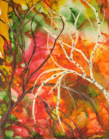 Painting titled "The beauty of Fall" by Adele Steinberg, Original Artwork