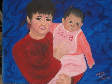 Painting titled "proud grand ma" by Adele Steinberg, Original Artwork