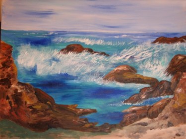 Painting titled "The Beauty of the R…" by Adele Steinberg, Original Artwork, Oil
