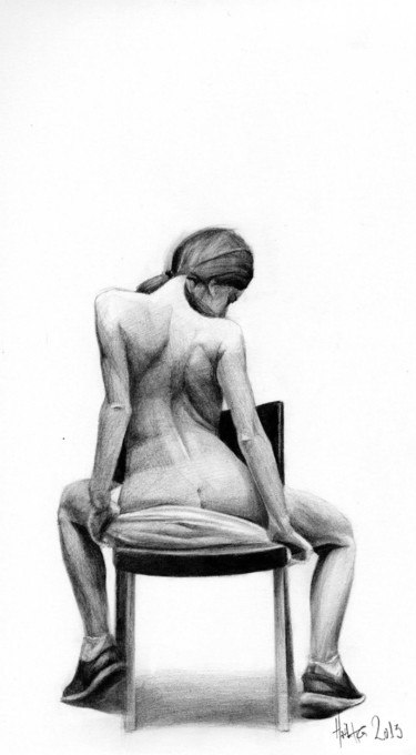 Pintura titulada "nude" por Electra Varnava, Obra de arte original