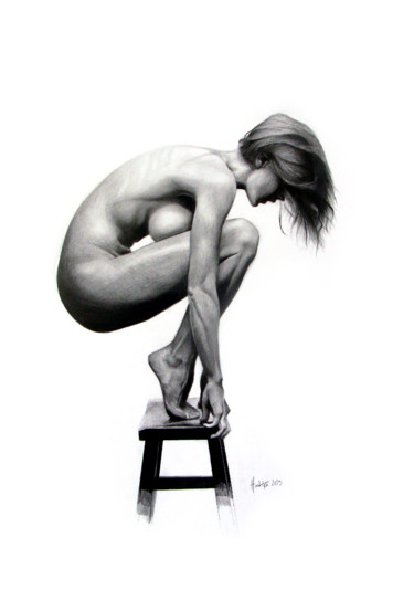 Peinture intitulée "nude" par Electra Varnava, Œuvre d'art originale, Autre