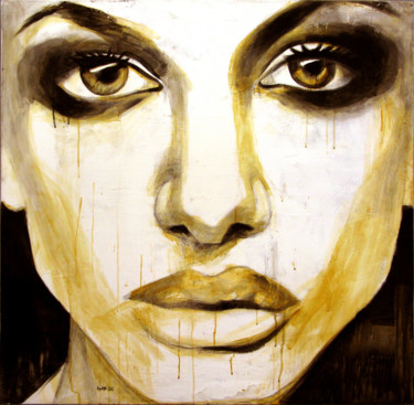 Malerei mit dem Titel "Portrait5" von Electra Varnava, Original-Kunstwerk, Acryl