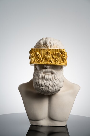 Sculpture intitulée "Hercules Last Suppe…" par Dervis Yusuf Akdemir, Œuvre d'art originale, Plâtre