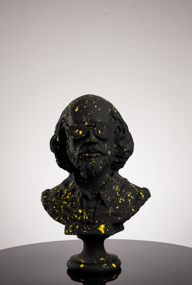 Escultura intitulada "Shakespeare Today H…" por Dervis Yusuf Akdemir, Obras de arte originais, Resina