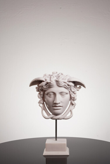 Sculpture intitulée "Medusas’ Protective…" par Dervis Yusuf Akdemir, Œuvre d'art originale, Résine