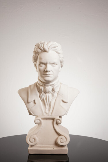 雕塑 标题为“Ludwig van Beethove…” 由Dervis Yusuf Akdemir, 原创艺术品, 石膏