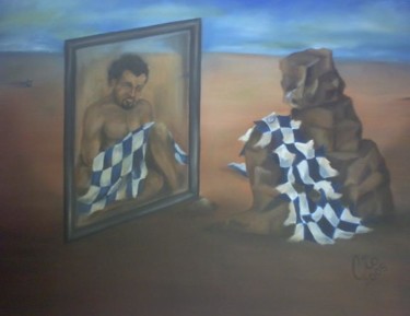 Painting titled "The mirror" by Visual Art Web, Original Artwork