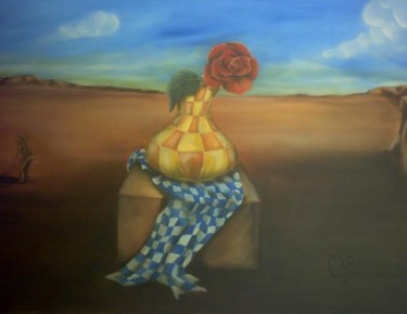 Painting titled "Lonely Hope" by Visual Art Web, Original Artwork