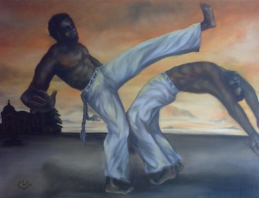 Painting titled "Capoeira ( Slave's…" by Visual Art Web, Original Artwork
