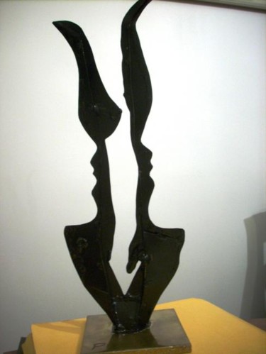Sculpture intitulée "Regards" par Paul Pacotto, Œuvre d'art originale, Métaux