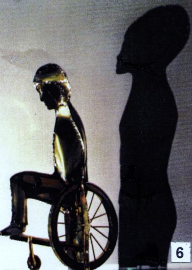 Sculpture intitulée "Avec ou sans jambes" par Paul Pacotto, Œuvre d'art originale, Métaux