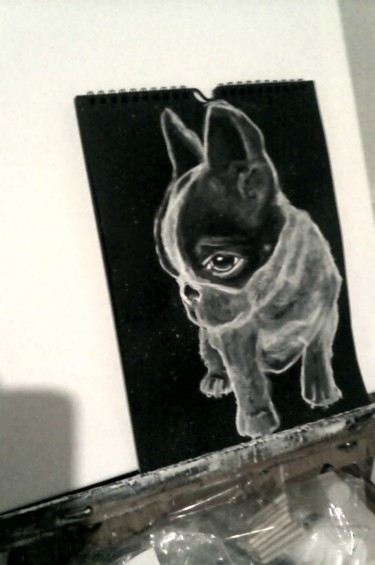 Peinture intitulée "dogg" par Artcontrario, Œuvre d'art originale, Huile