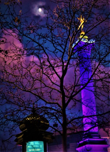 Photographie intitulée "Paris la nuit" par Artcouleur S, Œuvre d'art originale, Photographie numérique