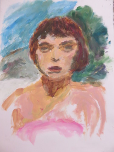 Painting titled "Portrait" by Artcouleur S, Original Artwork, Acrylic