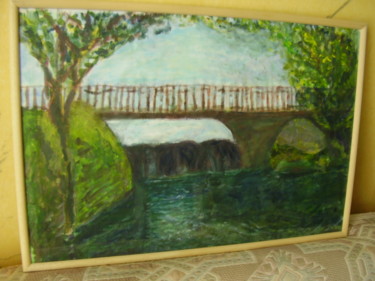 Malerei mit dem Titel "Rivière" von Artcouleur S, Original-Kunstwerk, Acryl