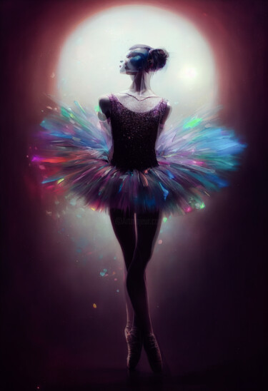Arts numériques intitulée "Prima Ballerina" par Artcypia, Œuvre d'art originale, Image générée par l'IA