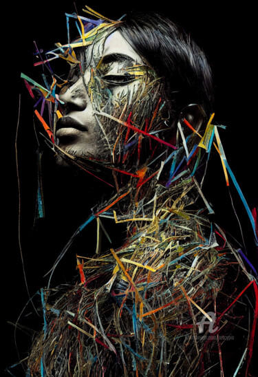 Digital Arts με τίτλο "Shred Soul" από Artcypia, Αυθεντικά έργα τέχνης, Εικόνα που δημιουργήθηκε με AI