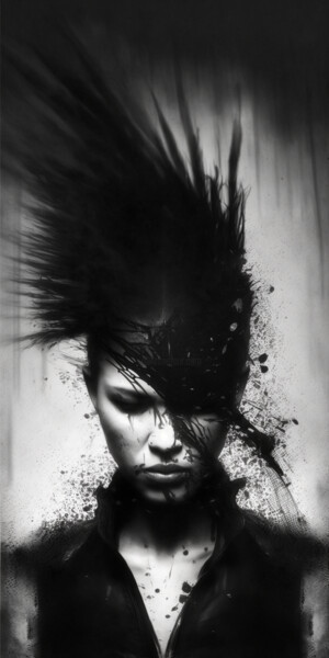 Arte digital titulada "Dark Punk" por Artcypia, Obra de arte original, Imagen generada por IA