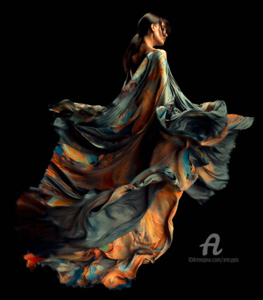 Цифровое искусство под названием "Flamenca" - Artcypia, Подлинное произведение искусства, Изображение, сгенерированное ИИ