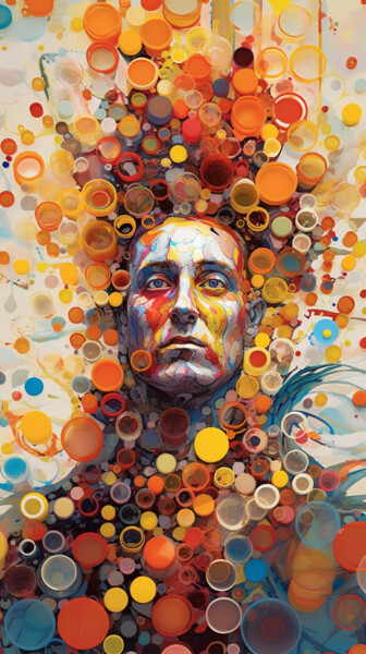 Arts numériques intitulée "Bubble King" par Artcypia, Œuvre d'art originale, Image générée par l'IA