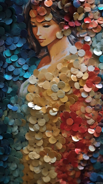 Digital Arts titled "Confettis" by Artcypia, Original Artwork, AI generated image