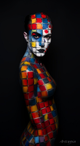 Digital Arts titled "Rubik's" by Artcypia, Original Artwork, Digital Collage