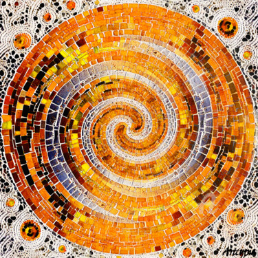 Arts numériques intitulée "Spirale" par Artcypia, Œuvre d'art originale, Collage numérique