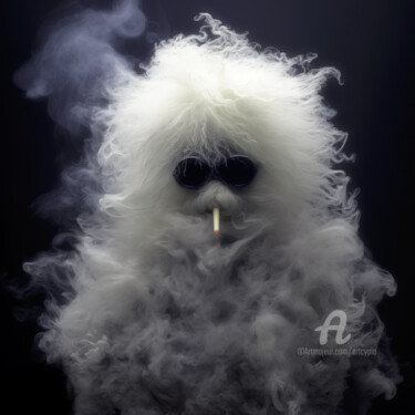 Arte digitale intitolato "Smoggy Smoker" da Artcypia, Opera d'arte originale, Immagine generata dall'IA