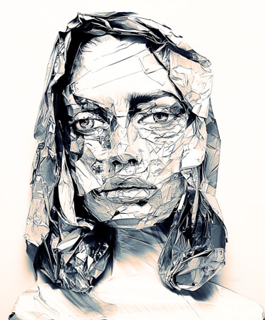 Arts numériques intitulée "Esther" par Artcypia, Œuvre d'art originale, Travail numérique 2D