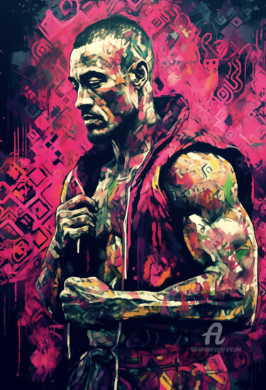 Arte digital titulada "Le Boxer" por Artcypia, Obra de arte original, Imagen generada por IA
