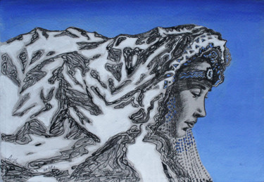 Dibujo titulada "Far Eastern Venus K…" por Anastasiya Dashevskaya, Obra de arte original, Acrílico