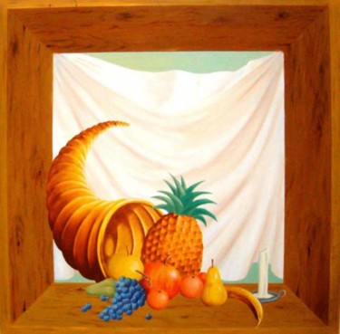 Peinture intitulée "Trompe l'oeil" par Christian Geai, Œuvre d'art originale, Huile