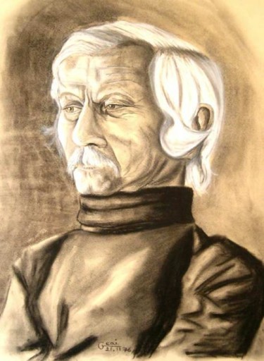 Peinture intitulée "Portrait" par Christian Geai, Œuvre d'art originale, Huile