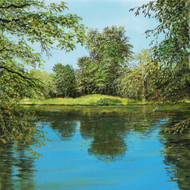 Peinture intitulée "Central Park Berlin…" par Artdemo, Œuvre d'art originale, Huile