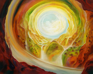 Malerei mit dem Titel "Klarwelt" von Artdemo, Original-Kunstwerk, Öl