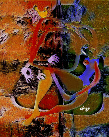 Digital Arts titled "the-symphony.jpg" by Devendra Negi, Original Artwork, Digital Painting