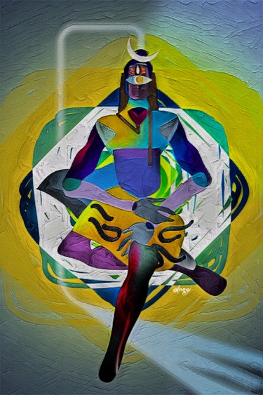 Arts numériques intitulée "shiva.jpg" par Devendra Negi, Œuvre d'art originale, Peinture numérique