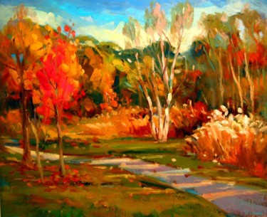 Painting titled "JAMES GARDENS" by Mel Delija, Original Artwork, Oil