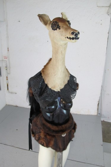 Femme-Biche "Femme-Biche" başlıklı Heykel Dorothée Bégué tarafından, Orijinal sanat, Plastik