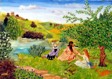 Pittura intitolato "Donne libere" da Accarò, Opera d'arte originale, Olio