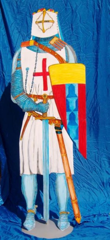 Artigianato intitolato "Guerriero Templare" da Angelo Pisciotta, Opera d'arte originale