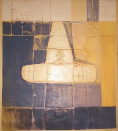 Pintura titulada "Azul y Amarillo" por Gerardo Pablo Apud  Vanini, Obra de arte original